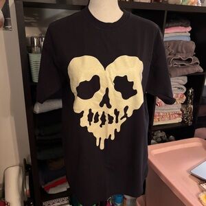 Dropdead skull heart t-shirt